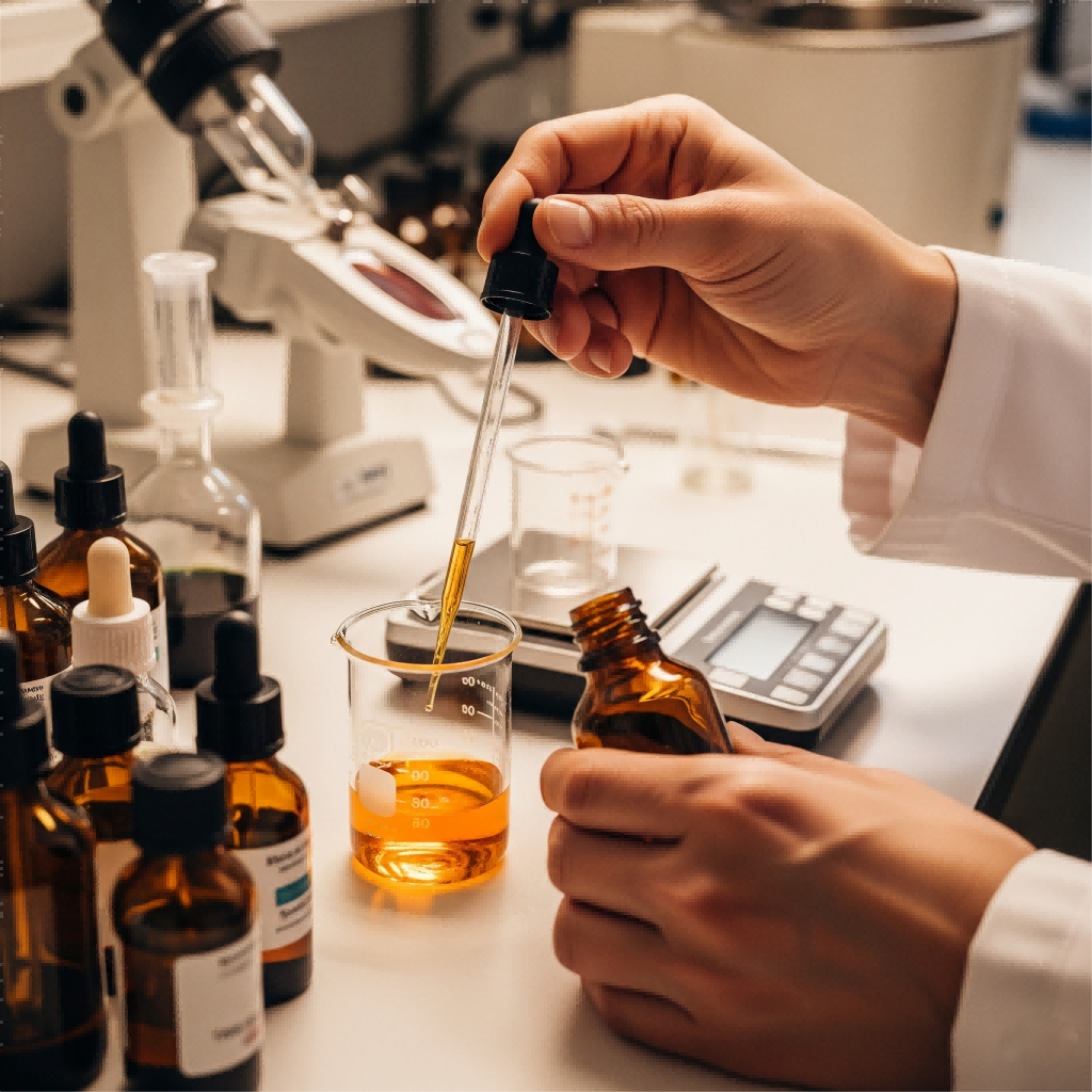 Aromatiste expert créant des profils de goût d'aliments et de boissons uniques