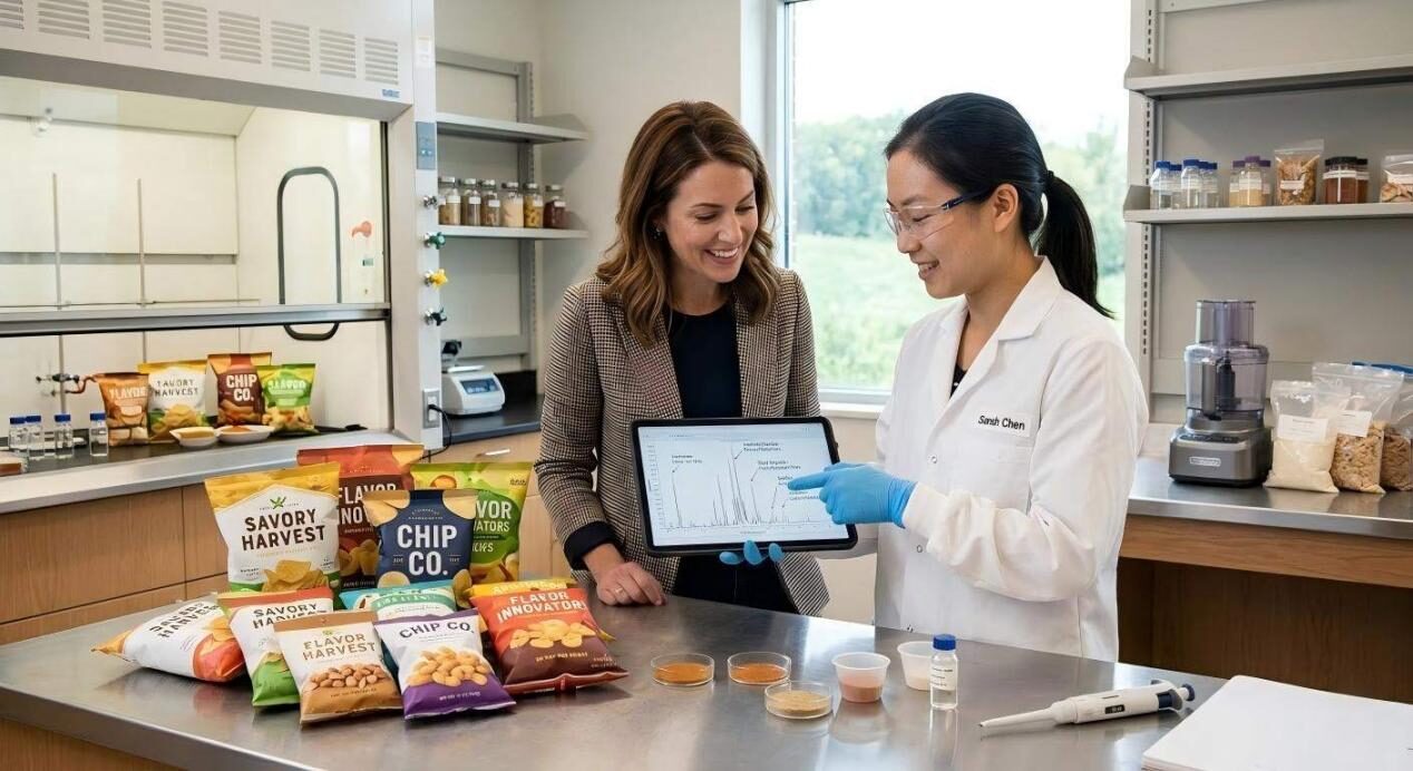 专业审视风味化学家和品牌所有者在零食开发原型阶段之间的合作关系。