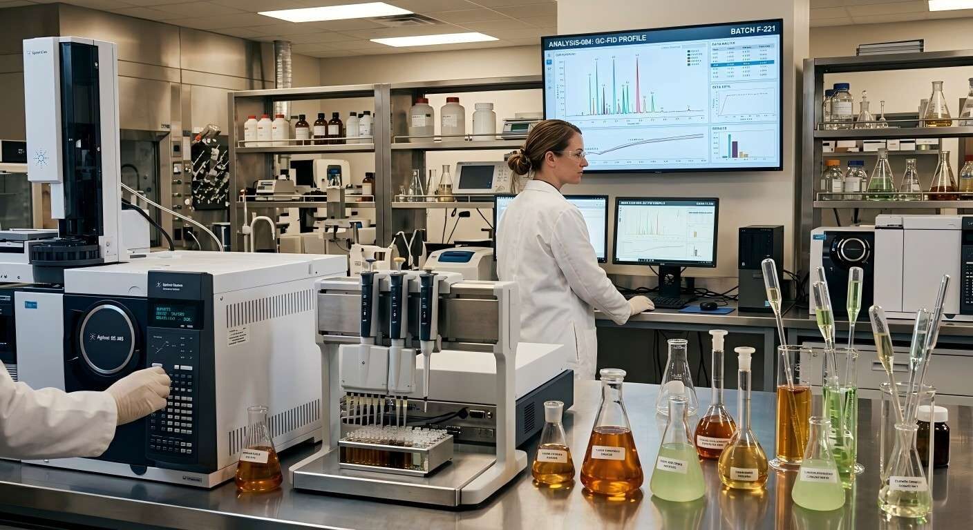 Посетите нашу высокотехнологичную лабораторию по разработке ароматизаторов, оснащенную передовым аналитическим оборудованием.