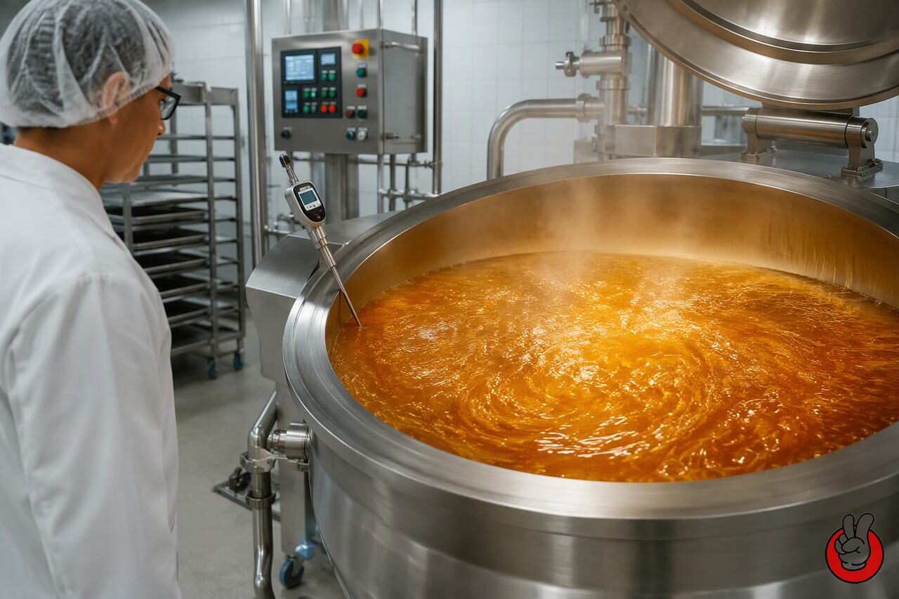 Карамель готовят при температуре 145-160°С. Узнайте, почему летучие вкусоароматические соединения разлагаются (аромат выгорает) и как термостабильные инкапсулированные ароматизирующие системы выдерживают производство конфет при высоких температурах.